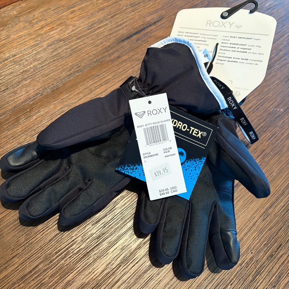 Roxy Women’s Black Insulated Winter Gloves - Picture 3 of 3